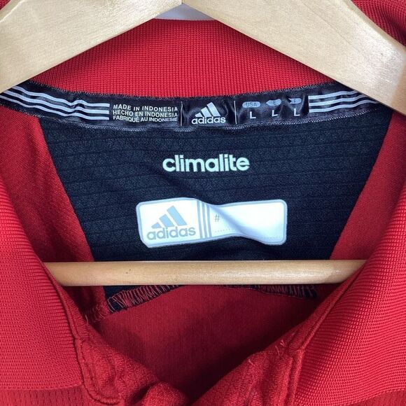 Men's Adidas North Carolina State Wolfpack Performance Polo large Red NC state - Picture 5 of 10